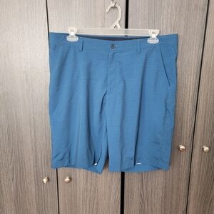 Greg Norman Collection Blue Flat Front Shorts Size 38 Pre-owned